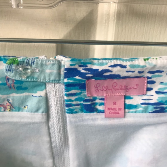 Lilly Pulitzer Callie Skirt High Tide Toile - Picture 3 of 4